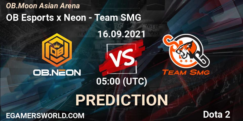 OB Esports x Neon - Team SMG: прогноз. 16.09.2021 at 05:06, Dota 2, OB.Moon Asian Arena