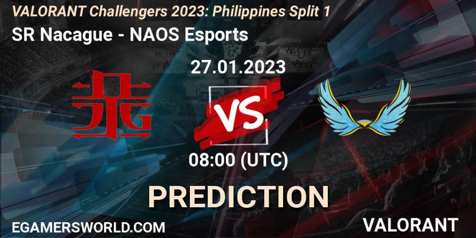 SR Nacague - NAOS Esports: прогноз. 27.01.23, VALORANT, VALORANT Challengers 2023: Philippines Split 1