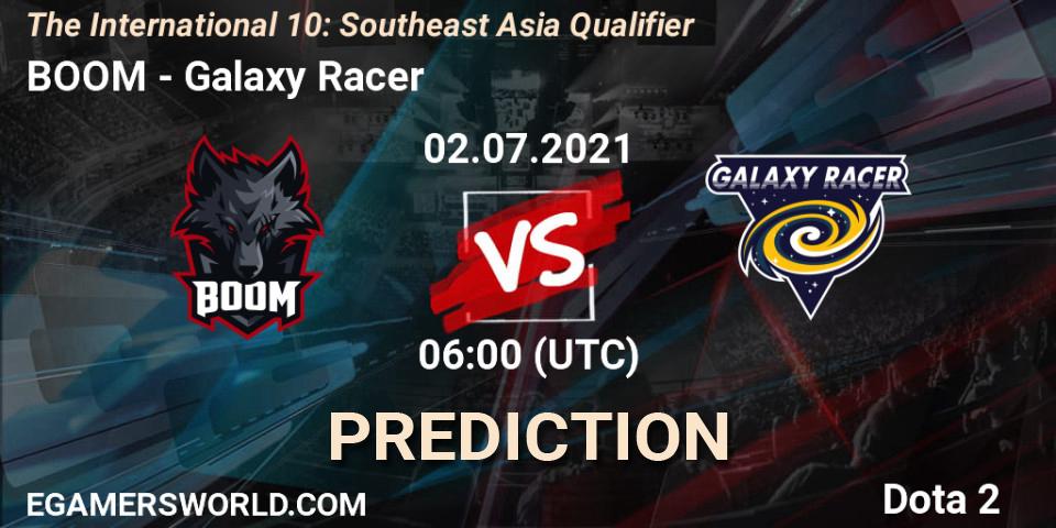 BOOM - Galaxy Racer: прогноз. 02.07.2021 at 07:13, Dota 2, The International 10: Southeast Asia Qualifier