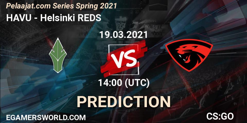 HAVU - Helsinki REDS: прогноз. 19.03.2021 at 14:00, Counter-Strike (CS2), Pelaajat.com Series Spring 2021