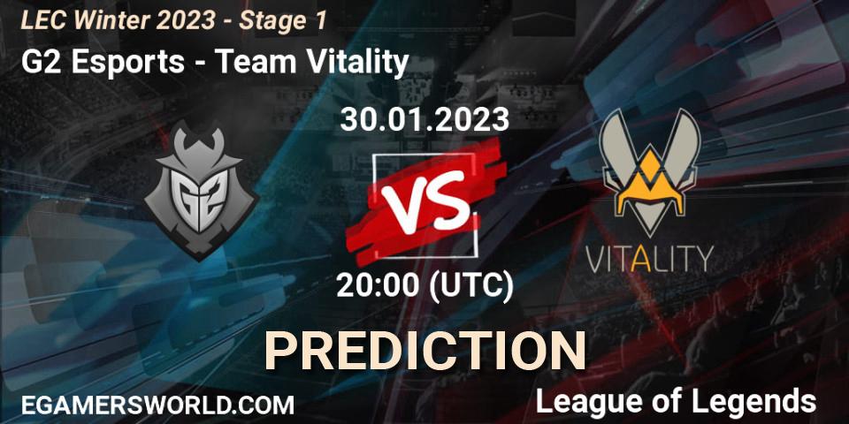 G2 Esports - Team Vitality: прогноз. 30.01.23, LoL, LEC Winter 2023 - Stage 1