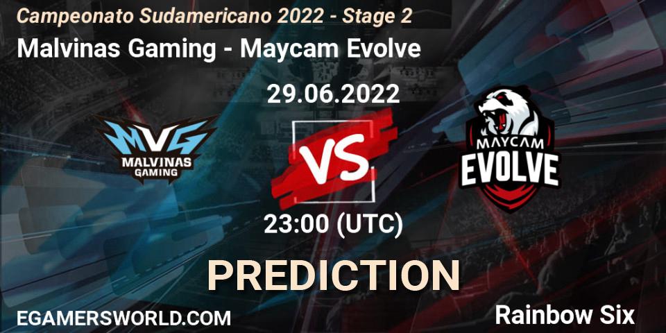 Malvinas Gaming - Maycam Evolve: прогноз. 29.06.2022 at 23:00, Rainbow Six, Campeonato Sudamericano 2022 - Stage 2