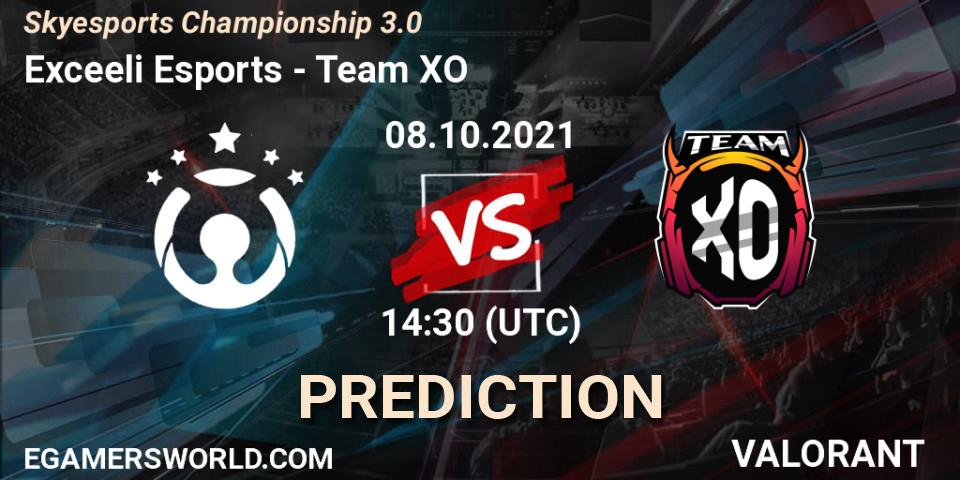 Exceeli Esports - Team XO: прогноз. 08.10.2021 at 14:30, VALORANT, Skyesports Championship 3.0