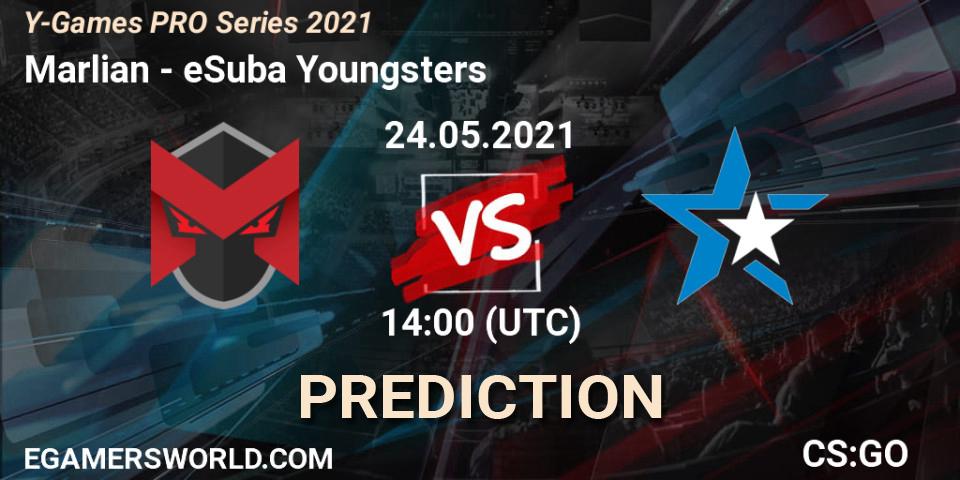 ex-Marlian - eSuba Youngsters: прогноз. 24.05.2021 at 14:00, Counter-Strike (CS2), Y-Games PRO Series 2021