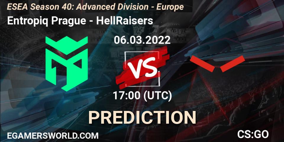 Entropiq Prague - HellRaisers: прогноз. 06.03.22, CS2 (CS:GO), ESEA Season 40: Advanced Division - Europe