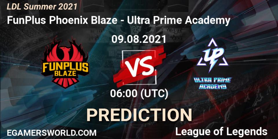 FunPlus Phoenix Blaze - Ultra Prime Academy: прогноз. 09.08.2021 at 07:00, LoL, LDL Summer 2021