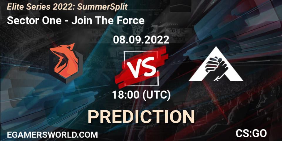 Sector One - JoinTheForce: прогноз. 08.09.2022 at 18:00, Counter-Strike (CS2), Elite Series 2022: Summer Split