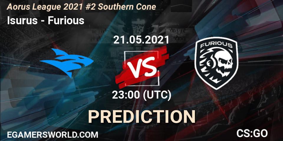 Isurus - Furious: прогноз. 22.05.2021 at 00:00, Counter-Strike (CS2), Aorus League 2021 #2 Southern Cone