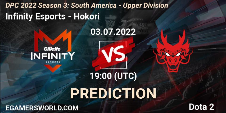 Infinity Esports - Hokori: прогноз. 03.07.2022 at 19:02, Dota 2, DPC SA 2021/2022 Tour 3: Division I