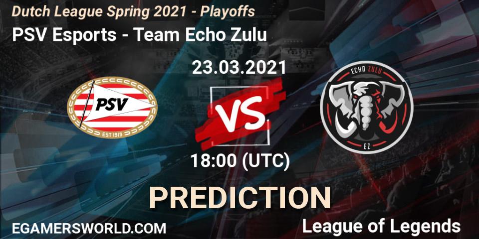 PSV Esports - Team Echo Zulu: прогноз. 23.03.2021 at 18:00, LoL, Dutch League Spring 2021 - Playoffs