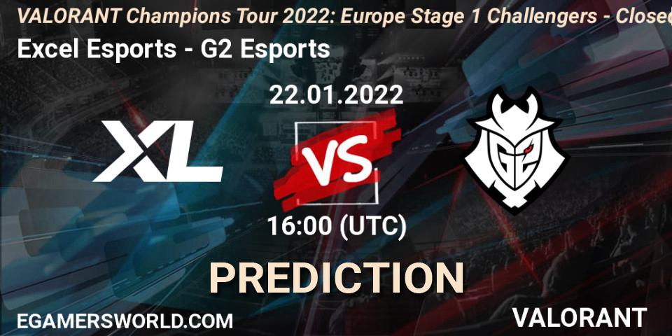 Excel Esports - G2 Esports: прогноз. 22.01.22, VALORANT, VCT 2022: Europe Stage 1 Challengers - Closed Qualifier 2