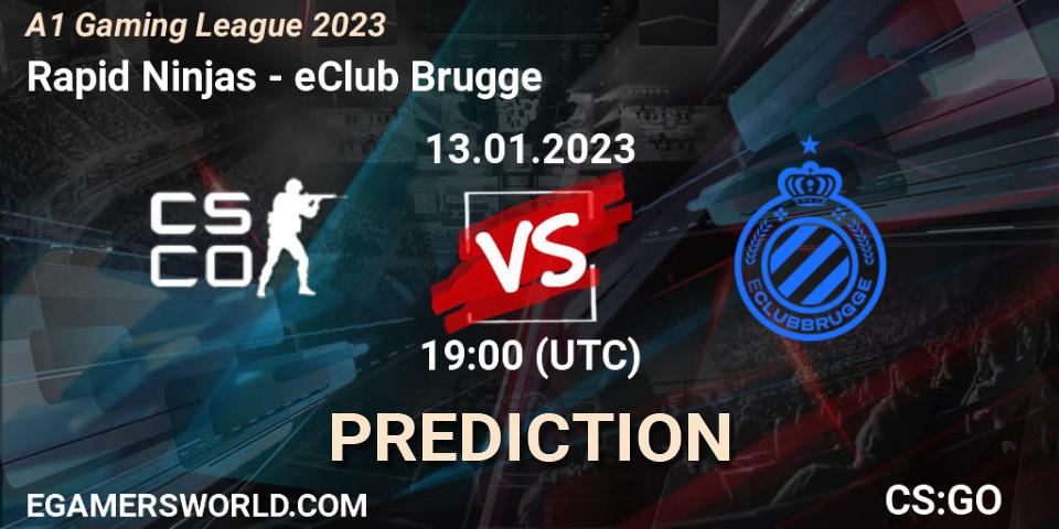 Rapid Ninjas - eClub Brugge: прогноз. 13.01.2023 at 19:00, Counter-Strike (CS2), A1 Gaming League 2023