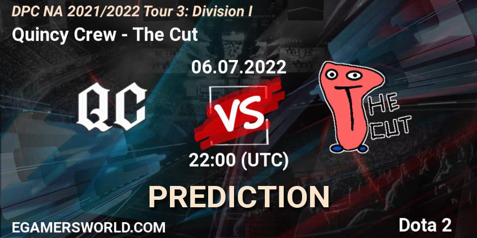 Quincy Crew - The Cut: прогноз. 06.07.22, Dota 2, DPC NA 2021/2022 Tour 3: Division I