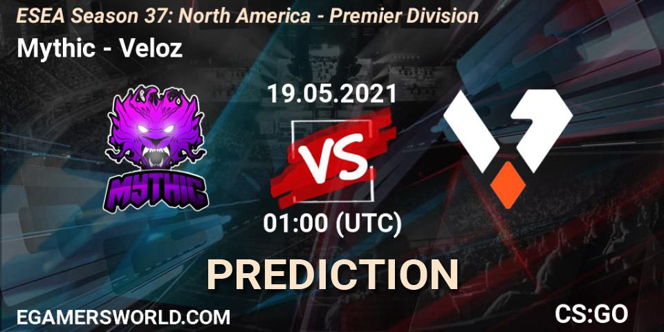 Mythic - Veloz: прогноз. 19.05.2021 at 01:00, Counter-Strike (CS2), ESEA Season 37: North America - Premier Division