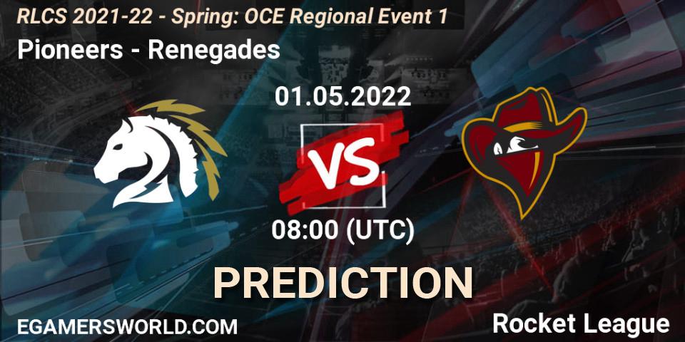 Pioneers - Renegades: прогноз. 01.05.2022 at 08:00, Rocket League, RLCS 2021-22 - Spring: OCE Regional Event 1