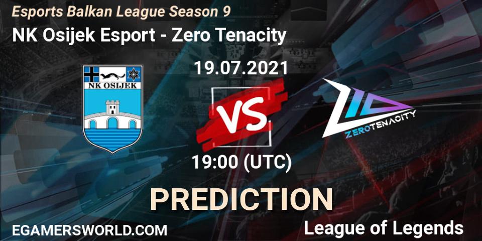 NK Osijek Esport - Zero Tenacity: прогноз. 19.07.2021 at 19:00, LoL, Esports Balkan League Season 9