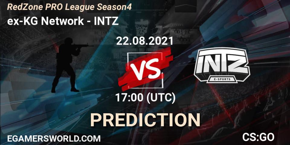 ex-KG Network - INTZ: прогноз. 22.08.2021 at 17:00, Counter-Strike (CS2), RedZone PRO League Season 4