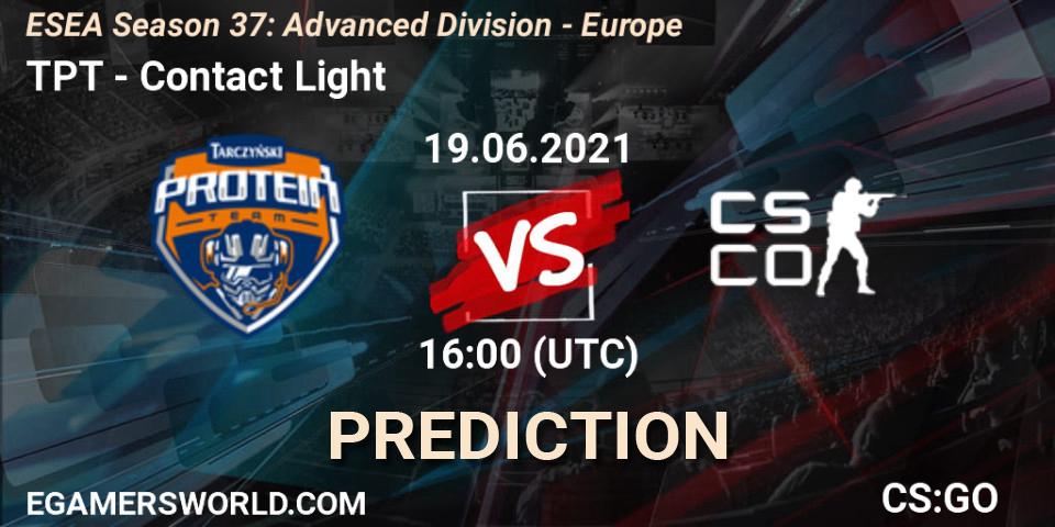 TPT - Contact Light: прогноз. 21.06.2021 at 18:00, Counter-Strike (CS2), ESEA Season 37: Advanced Division - Europe