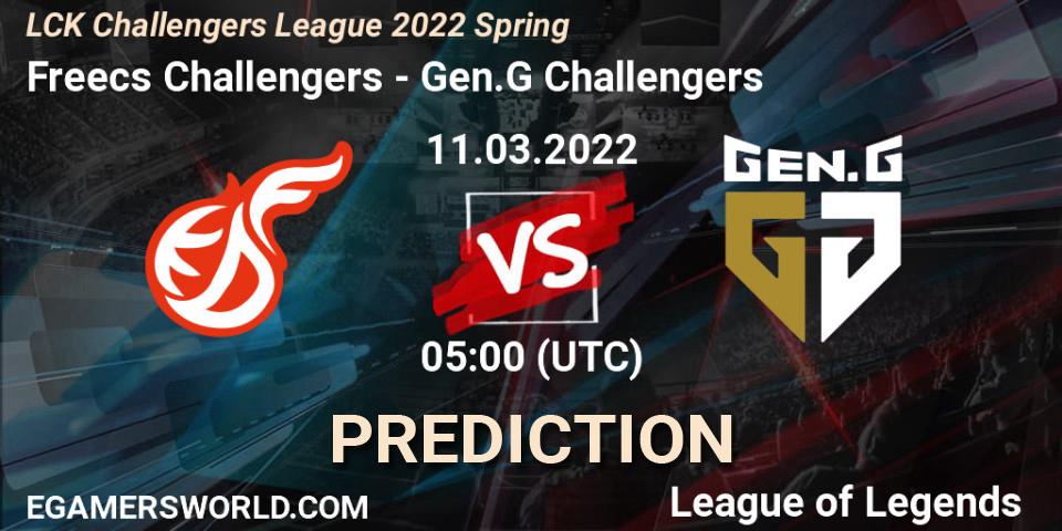 Freecs Challengers - Gen.G Challengers: прогноз. 11.03.2022 at 05:00, LoL, LCK Challengers League 2022 Spring
