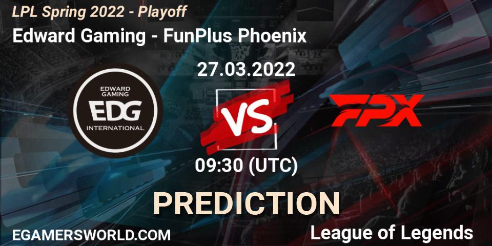 Edward Gaming - FunPlus Phoenix: прогноз. 27.03.2022 at 08:45, LoL, LPL Spring 2022 - Playoff