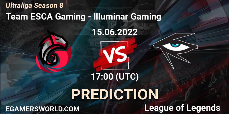 Team ESCA Gaming - Illuminar Gaming: прогноз. 15.06.2022 at 17:00, LoL, Ultraliga Season 8