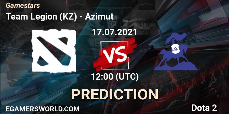 Team Legion (KZ) - Azimut: прогноз. 17.07.2021 at 12:00, Dota 2, Gamestars