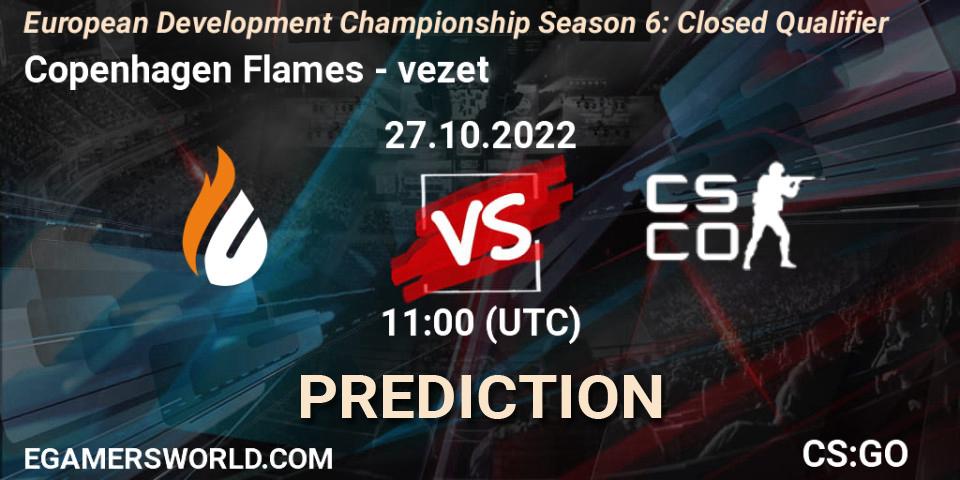 Copenhagen Flames - vezet: прогноз. 27.10.2022 at 11:00, Counter-Strike (CS2), European Development Championship Season 6: Closed Qualifier