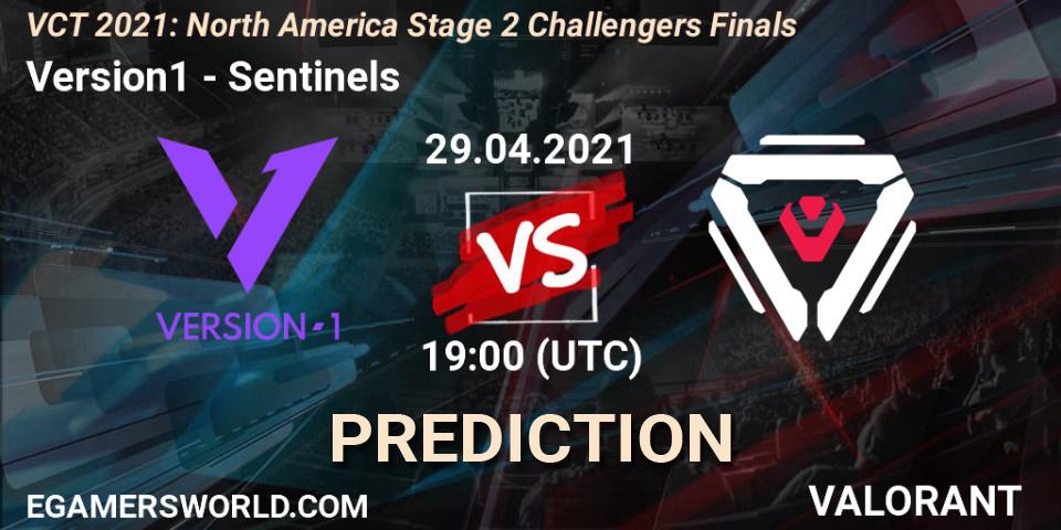 Version1 - Sentinels: прогноз. 29.04.2021 at 20:00, VALORANT, VCT 2021: North America Stage 2 Challengers Finals