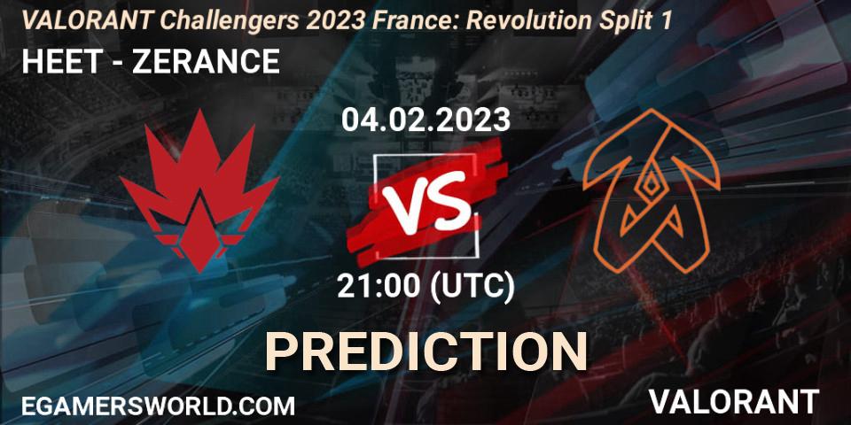 HEET - ZERANCE: прогноз. 04.02.23, VALORANT, VALORANT Challengers 2023 France: Revolution Split 1