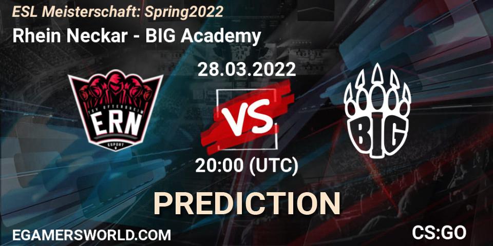 Rhein Neckar - BIG Academy: прогноз. 28.03.22, CS2 (CS:GO), ESL Meisterschaft: Spring 2022