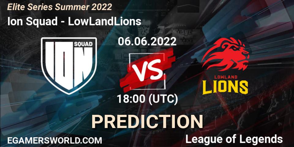 Ion Squad - LowLandLions: прогноз. 06.06.2022 at 18:00, LoL, Elite Series Summer 2022