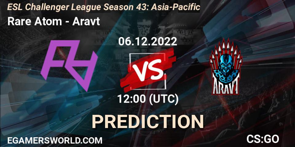 Rare Atom - Aravt: прогноз. 06.12.22, CS2 (CS:GO), ESL Challenger League Season 43: Asia-Pacific