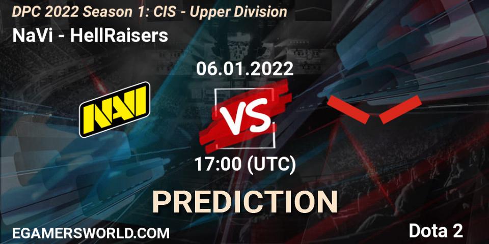 NaVi - HellRaisers: прогноз. 06.01.22, Dota 2, DPC 2022 Season 1: CIS - Upper Division