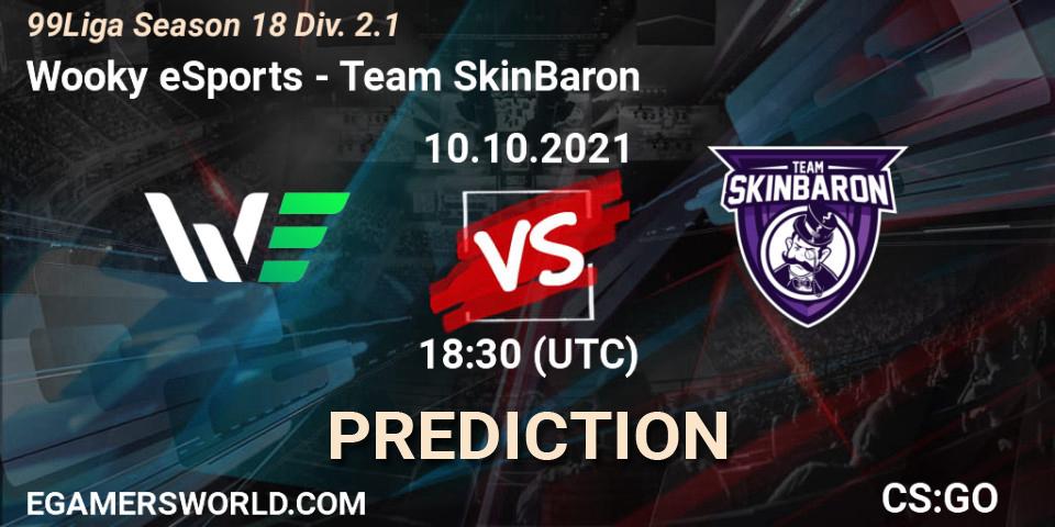 Wooky eSports - Team SkinBaron: прогноз. 10.10.2021 at 18:30, Counter-Strike (CS2), 99Liga Season 18 Div. 2.1