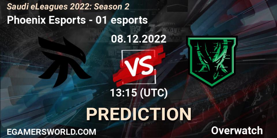 Phoenix Esports - 01 esports: прогноз. 08.12.22, Overwatch, Saudi eLeagues 2022: Season 2