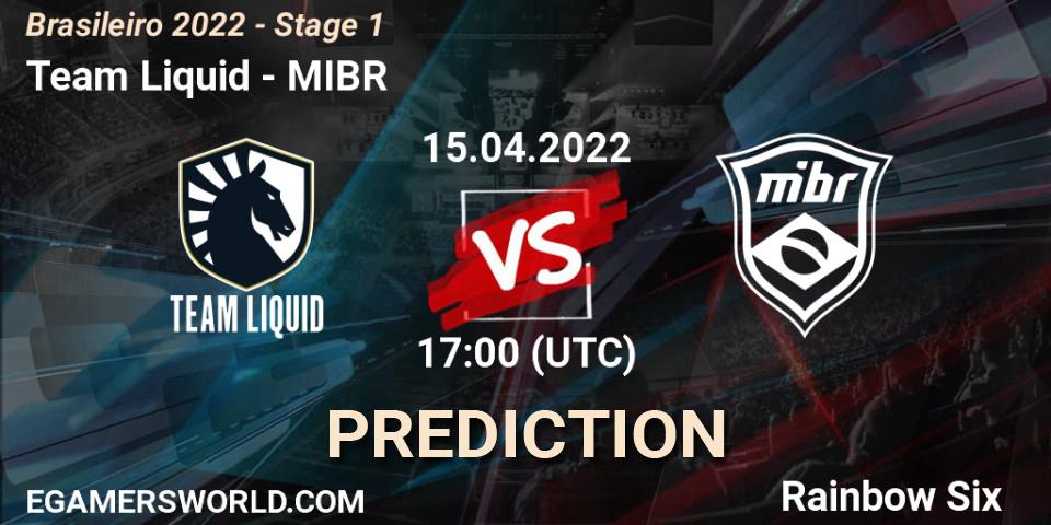 Team Liquid - MIBR: прогноз. 15.04.2022 at 17:00, Rainbow Six, Brasileirão 2022 - Stage 1