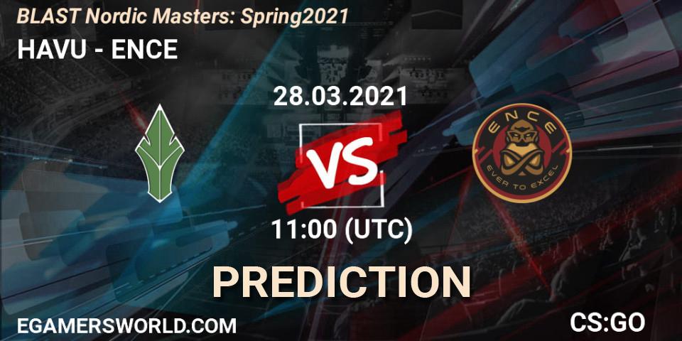 HAVU - ENCE: прогноз. 28.03.2021 at 11:00, Counter-Strike (CS2), BLAST Nordic Masters: Spring 2021