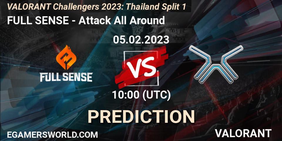 FULL SENSE - Attack All Around: прогноз. 05.02.23, VALORANT, VALORANT Challengers 2023: Thailand Split 1