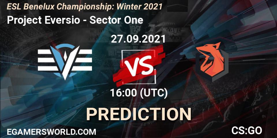 Project Eversio - Sector One: прогноз. 27.09.2021 at 16:00, Counter-Strike (CS2), ESL Benelux Championship: Winter 2021