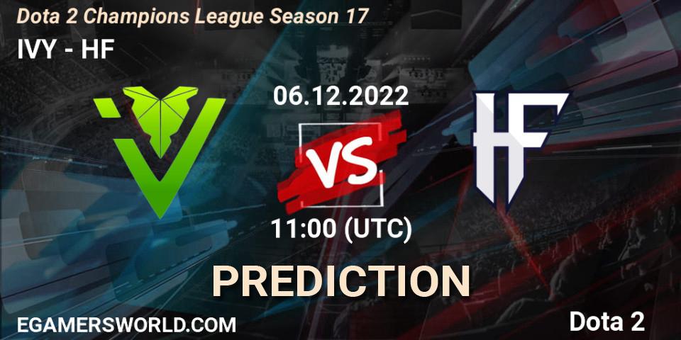 IVY - HF: прогноз. 06.12.2022 at 11:00, Dota 2, Dota 2 Champions League Season 17