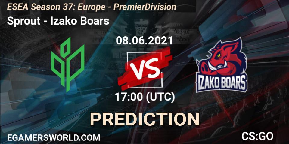 Sprout - Izako Boars: прогноз. 08.06.2021 at 17:00, Counter-Strike (CS2), ESEA Season 37: Europe - Premier Division