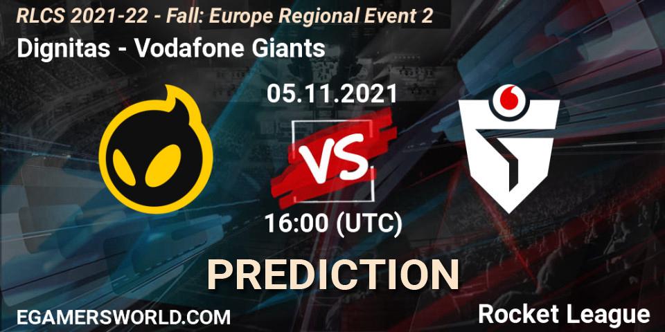 Dignitas - Vodafone Giants: прогноз. 05.11.2021 at 16:00, Rocket League, RLCS 2021-22 - Fall: Europe Regional Event 2