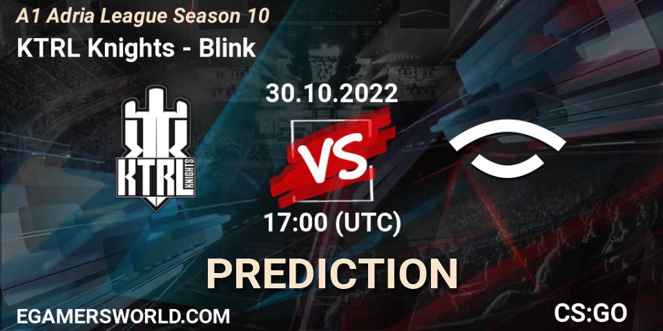 KTRL Knights - Blink: прогноз. 30.10.2022 at 18:30, Counter-Strike (CS2), A1 Adria League Season 10