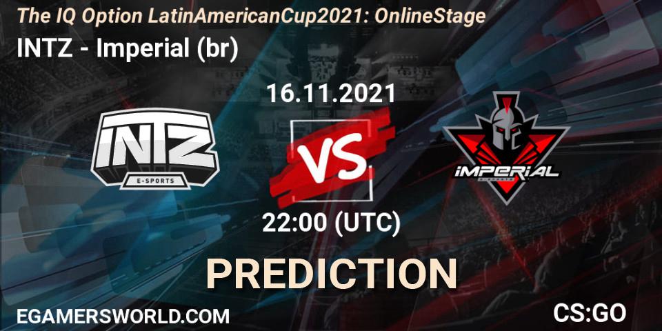 INTZ - Imperial (br): прогноз. 16.11.2021 at 22:00, Counter-Strike (CS2), The IQ Option Latin American Cup 2021: Online Stage