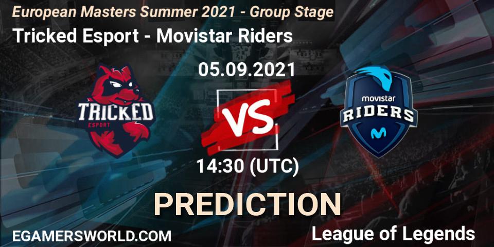 Tricked Esport - Movistar Riders: прогноз. 05.09.2021 at 14:30, LoL, European Masters Summer 2021 - Group Stage