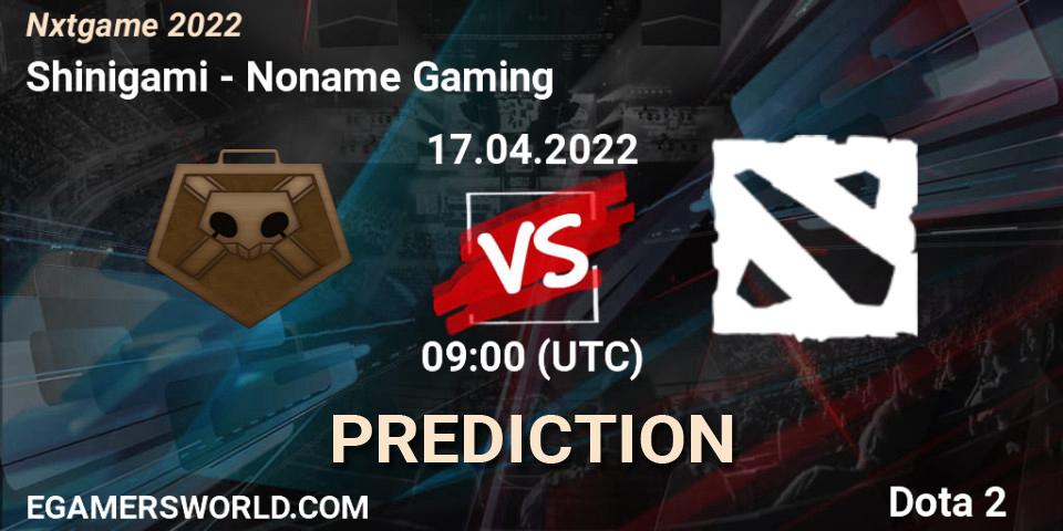 Shinigami - Noname Gaming: прогноз. 23.04.2022 at 09:01, Dota 2, Nxtgame 2022