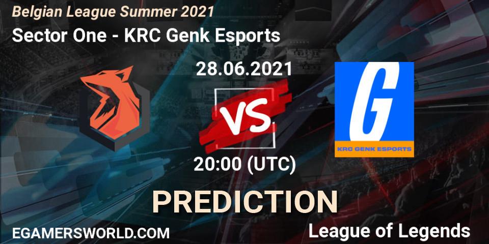 Sector One - KRC Genk Esports: прогноз. 28.06.2021 at 20:15, LoL, Belgian League Summer 2021
