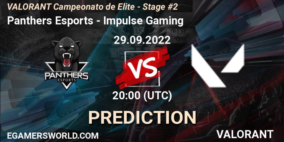 Panthers Esports - Impulse Gaming: прогноз. 29.09.2022 at 20:00, VALORANT, VALORANT Campeonato de Elite - Stage #2