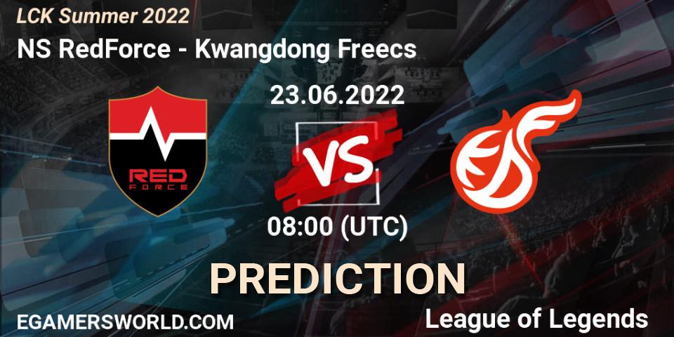 Nongshim RedForce - Freecs: прогноз. 23.06.2022 at 08:00, LoL, LCK Summer 2022