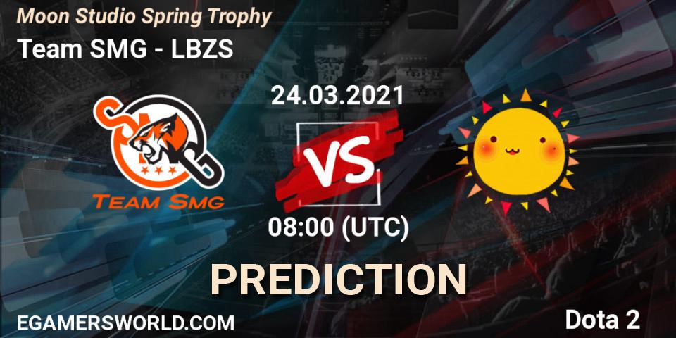 Team SMG - LBZS: прогноз. 24.03.2021 at 08:03, Dota 2, Moon Studio Spring Trophy